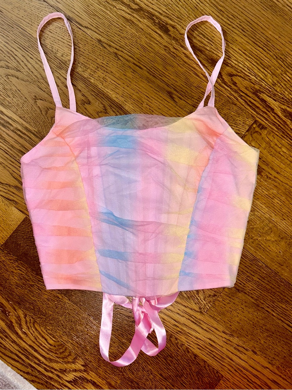 Dollskill x My Little Pony Rainbow Tulle Corset Top
